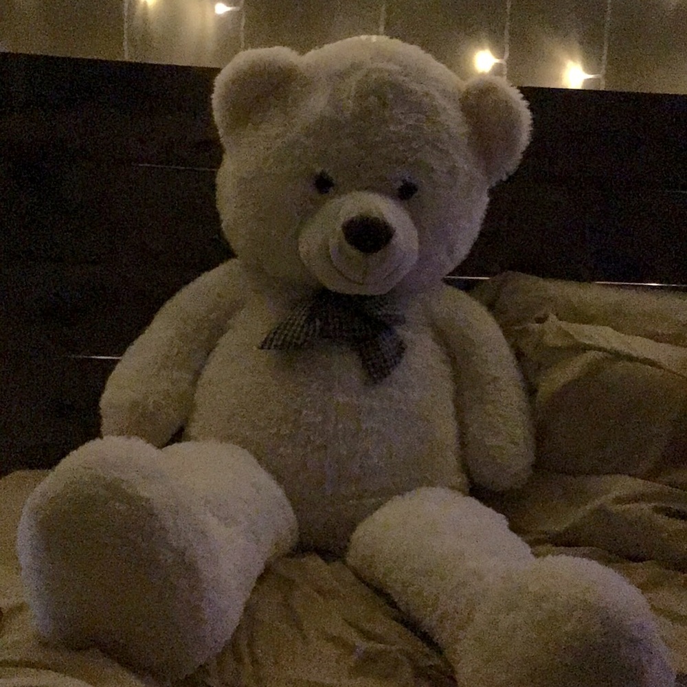47” inch teddy bear white